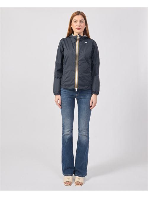 Lily plus reversible women's short jacket K-WAY | K41317W-LILY PLUS.2 DOUBLEB0V